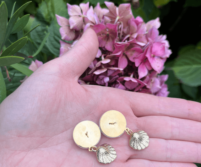 Mini Sidonie Beige brillant coquillage blanc nacré