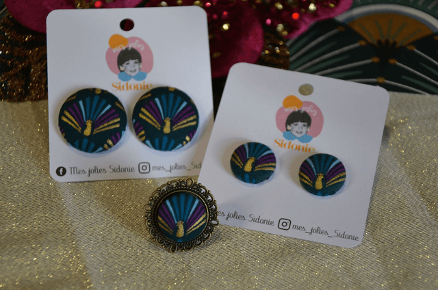 Bague motif paon Gatsby