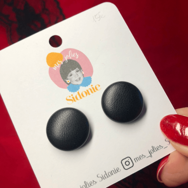 Mini Sidonie cuir noir