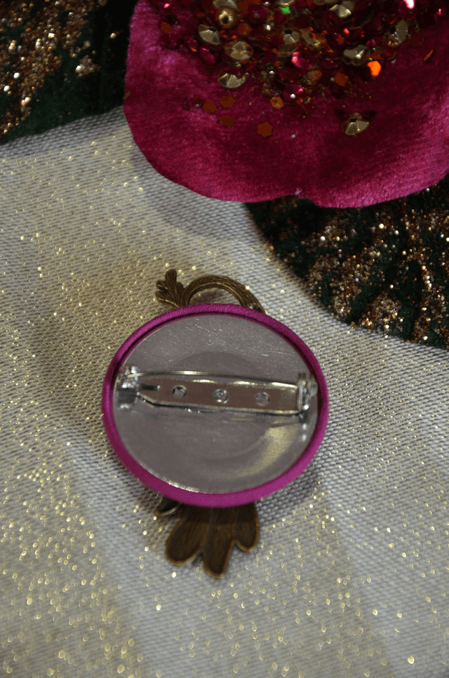 Broche Paon Gatsby
