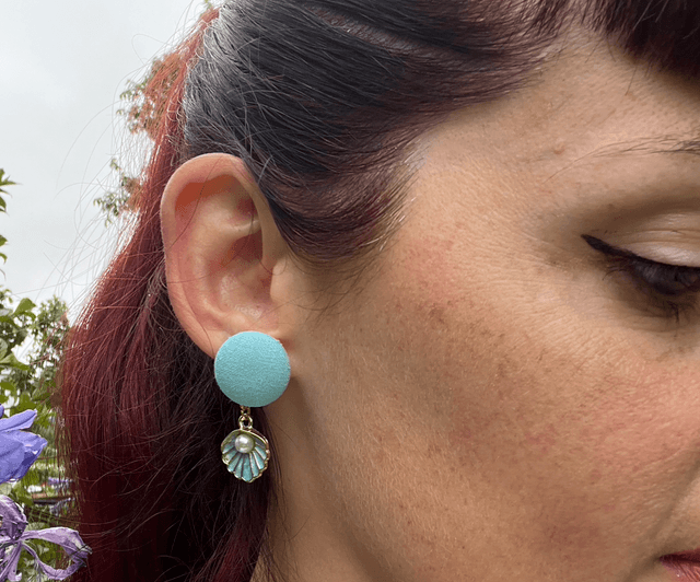 Mini Sidonie coquillage Bleu clair