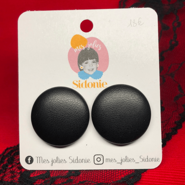Sidonie cuir noir
