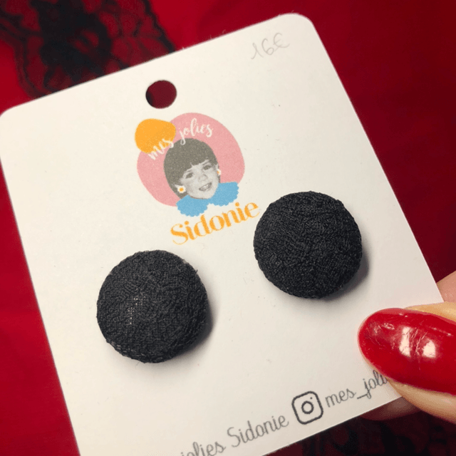 Mini Sidonie noir dentelle noire