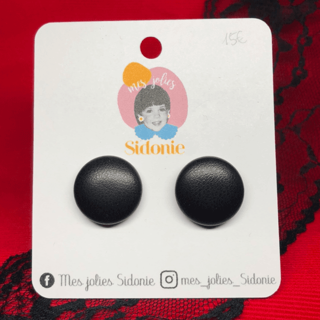 Mini Sidonie cuir noir