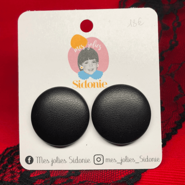 Sidonie cuir noir