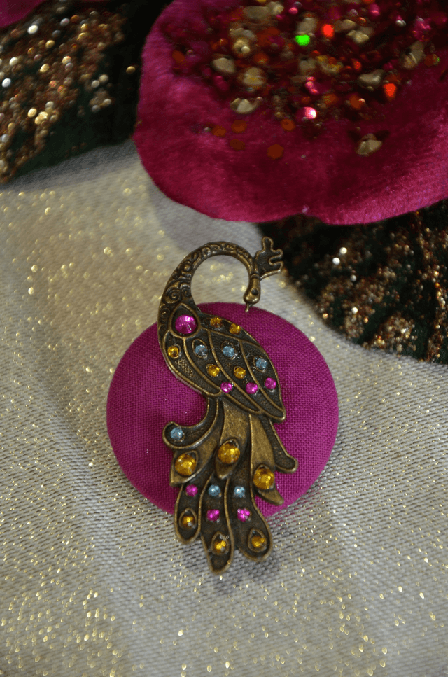 Broche Paon Gatsby