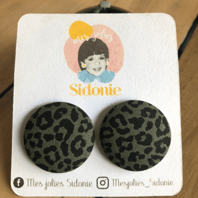 Sidonie léopard kaki (tige)
