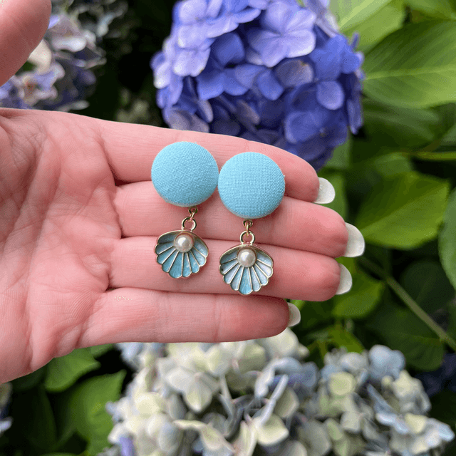 Mini Sidonie coquillage Bleu clair